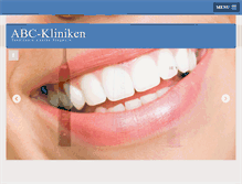 Tablet Screenshot of abckliniken.se